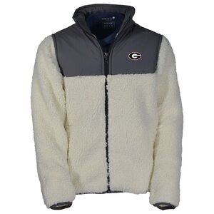 NWT Garb Georgia Bulldogs Teddy Sherpa Full Zip Jacket, Youth Size Large